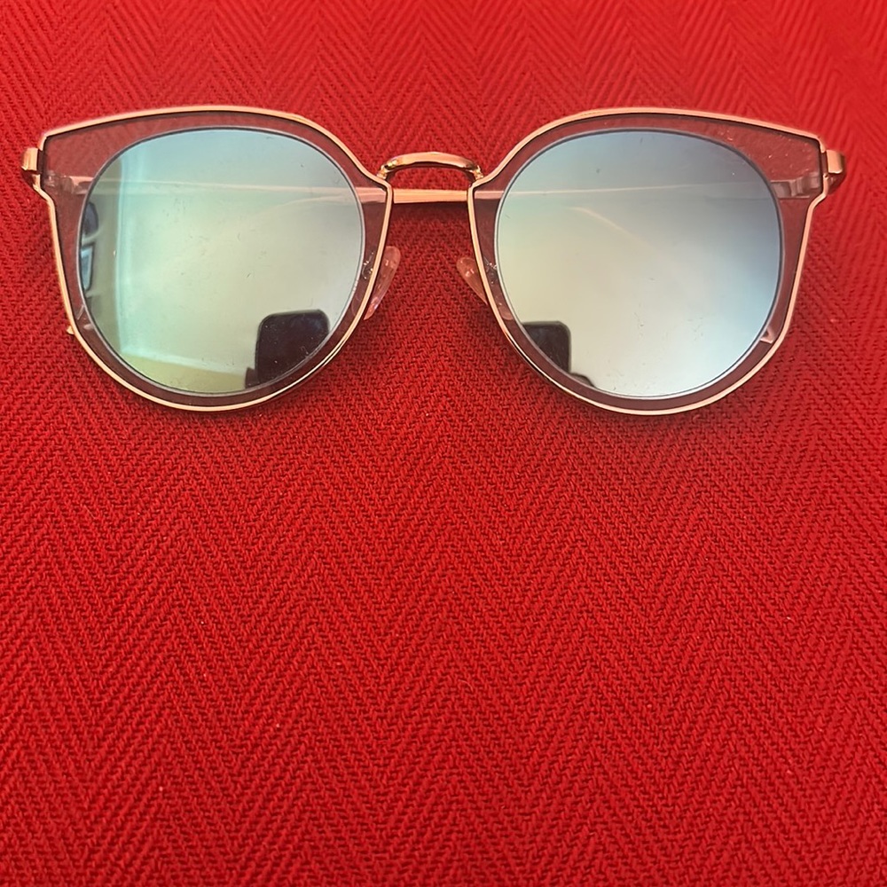 SOJOS Cat Eye Sunglasses - Blue/green